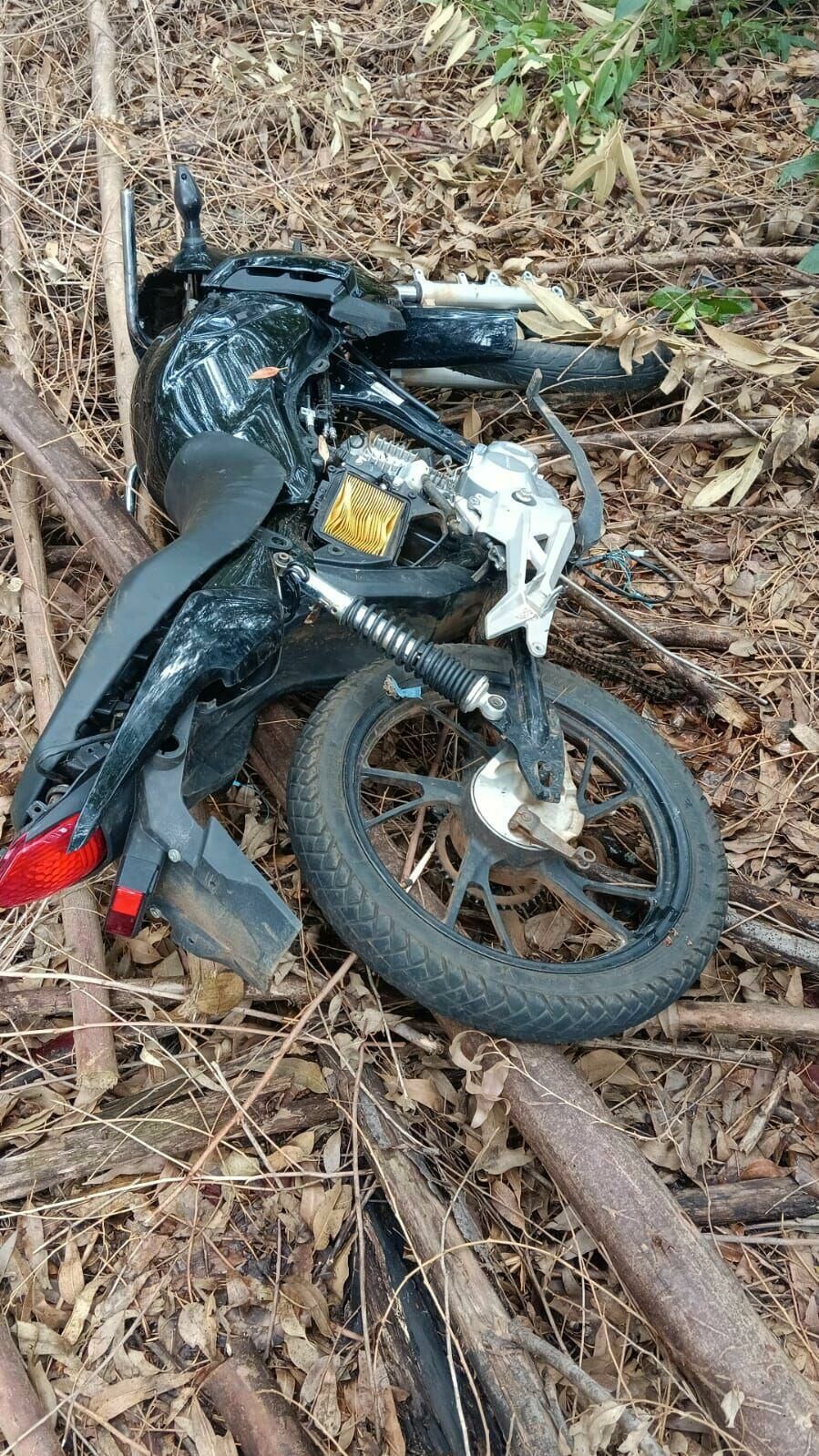 Imagem de compartilhamento para o artigo Motocicleta furtada em Mato Grosso é encontrada desmontada em zona rural de Costa Rica da MS Todo dia